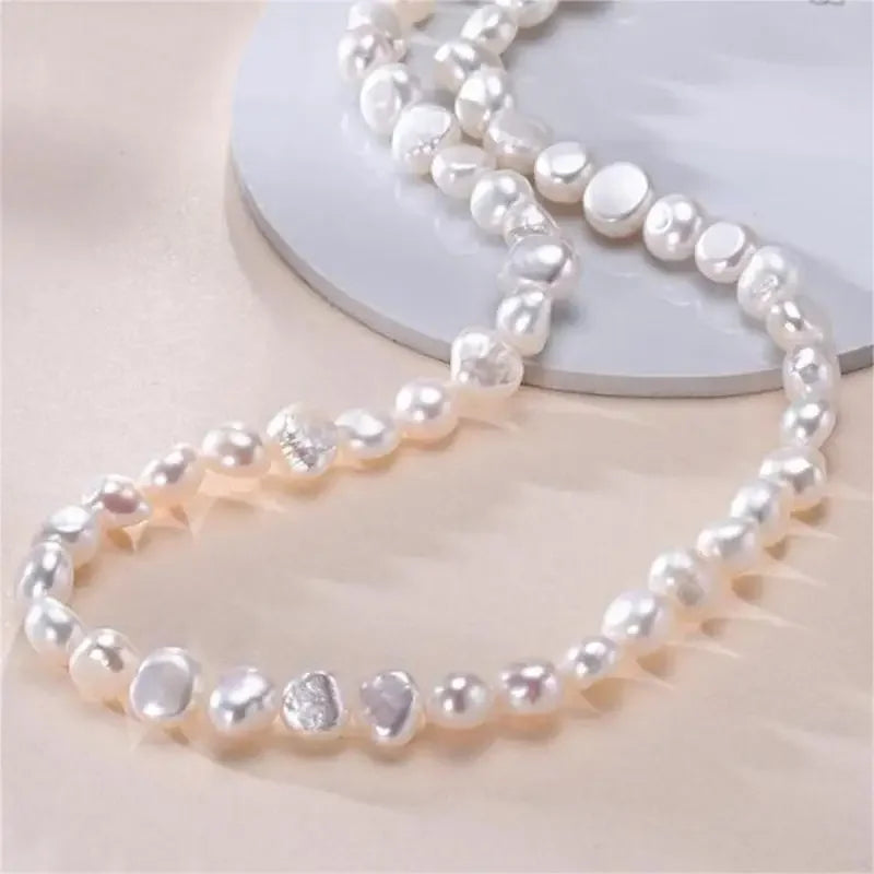 Baroque Pearl-Style Choker Necklace