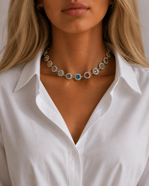 Confetti Stone Necklace - ÉCLAT MARBELLA